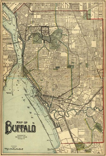Map of Buffalo 1911