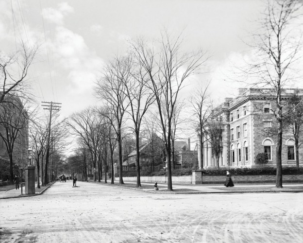 Outside the William Butler Mansion, c1905