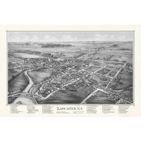 Map of Lancaster, N.Y.  1892 (White)