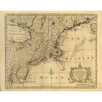 A new and accurate map of New Jersey, Pensilvania, New York and New England