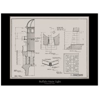 The Buffalo Main Light Details - Architectural Drawing