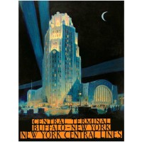 Central Terminal - New York Central Travel Poster